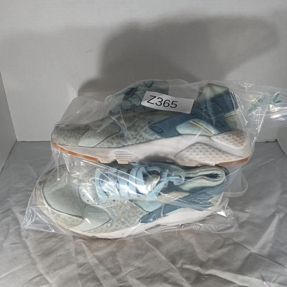 Nike Air Huarache Youth GS Shoes Light Blue Leopard‎ Print Sneakers Size 7Y